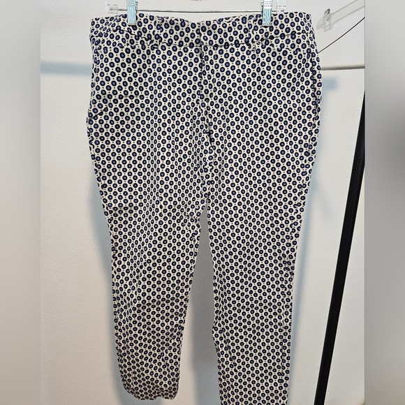 Old Navy pants, blue and white design, 14 - Picture 2 of 4